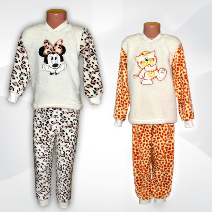 Пижама детская Леопардик велсофт