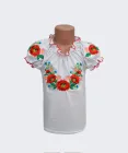 Вишиванка для дівчинки короткий рукав фулікра - 4