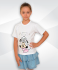Дитяча біла футболка з накатом фулікра - 2
