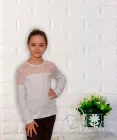 Блуза для девочки Эмили длинный рукав фуликра - 2