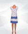 Женское платье кокетка кулир - 3
