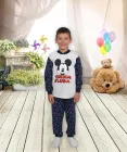 Пижама *МИККИ* комби с накатом кулир - 1