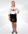 Українка для дівчаток довгий рукав біла фулікра - 1