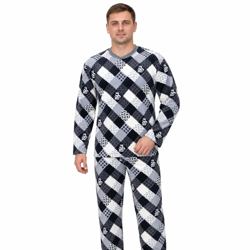Пижама мужская махровая