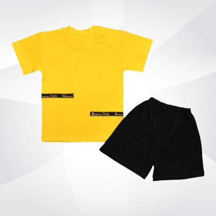 Комплект Мишенька для мальчика (футболка+шорты) фуликра
