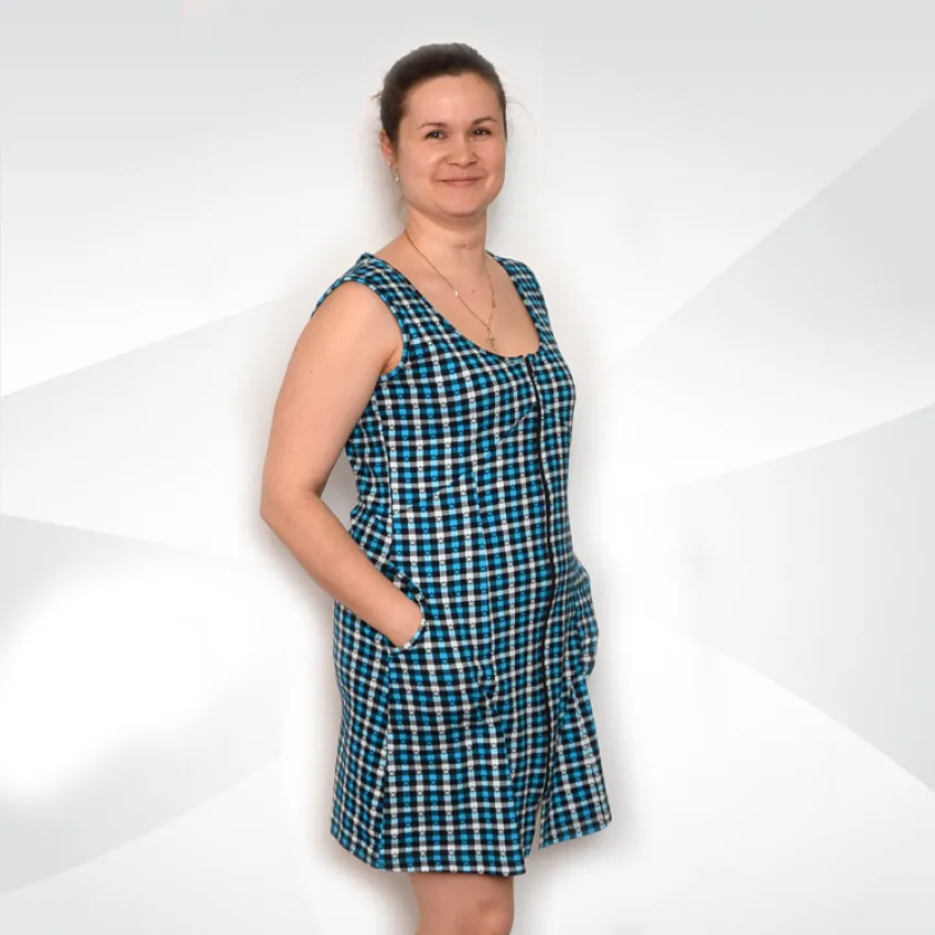 Летний женский халат  Фаина кулир