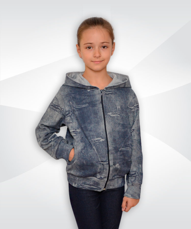 Куртка Софія з капюшоном для дівчат стрейч-начос - 1 