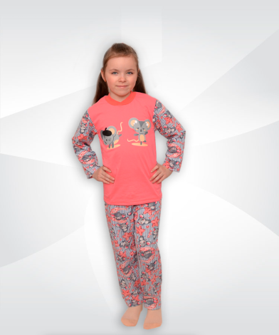 Пижама Олеся для девочек кулир - 1 