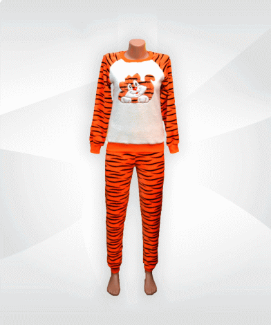 Пижама женская махровая Леопард - 2 